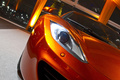 soirée de présentation - McLaren MP4-12C orange phare avant