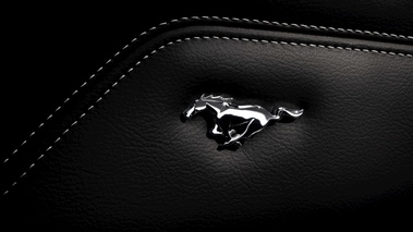 Ford Mustang GT logo cuir