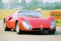 Alfa Romeo 33-2 Stradale rouge 3/4 avant droit