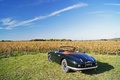 Aston Martin DB2 Cabriolet vert foncé 3/4 arrière gauche