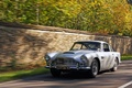 Aston Martin DB4 gris 3/4 avant gauche travelling 4