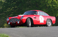 Aston Martin DB4 GT rouge Tour Auto 2009 3/4 avant gauche vue du dessous