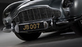 Aston Martin DB5 007, grise, détail plaque avant