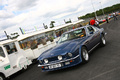 Aston Martin V8 Vantage bleu Le Mans Classic 2008 3/4 avant gauche penché