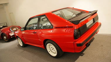 Audi Quattro Sport SWB rouge Ieteren 3/4 arrière gauche