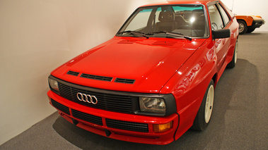 Audi Quattro Sport SWB rouge Ieteren 3/4 avant gauche