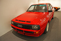 Audi Quattro Sport SWB rouge Ieteren 3/4 avant gauche