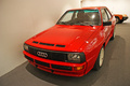 Audi Quattro Sport SWB rouge Ieteren 3/4 avant gauche