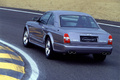 Bentley Continental T Grise Mulliner 3/4 arrière gauche dynamique Le Mans