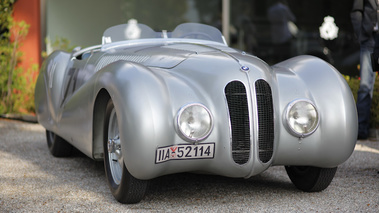 BMW 328 Mille Miglia grise 3/4 avant gauche