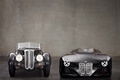 BMW 328 Mille Miglia noir & 328 Hommage Concept carbone face avant