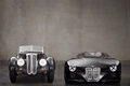 BMW 328 Mille Miglia noir & 328 Hommage Concept carbone face avant