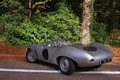 Arnolt-Bristol Bolide gris Bruxelles 3/4 arrière gauche