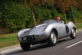 Arnolt-Bristol Bolide gris Bruxelles 3/4 avant gauche travelling penché 2