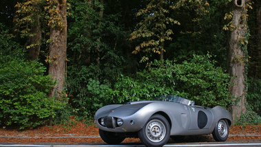 Arnolt-Bristol Bolide gris Bruxelles 3/4 avant gauche