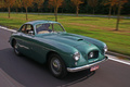 Bristol 405 Coupe vert 3/4 avant droit travelling