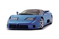 Bugatti EB110 Dauer Bleue 3/4 avant droit 