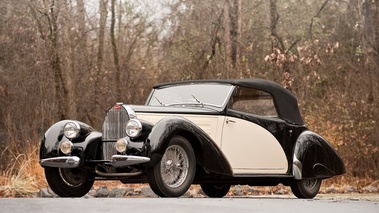 Bugatti Type 57C, 1939, Drophead Coupe, noire+blanche 3-4 avg
