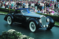 Delage D8-120 De Villars Cabriolet noir/gris Pebble Beach 1996 3/4 avant droit