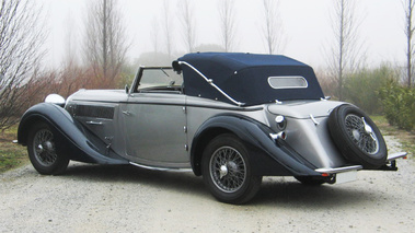 Delahaye 135 Chapron Coupe des Alpes grise 3/4 arrière