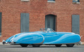 Delahaye 175 S Roadster Saoutchik, bleue, 3/4 ar drt