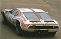 DeTomaso Mangusta blanche 3/4 arrière gauche vue de haut