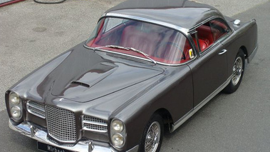 Facel Vega HK500 grise 3/4 avant gauche