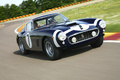 Ferrari 250 GT Berlinetta Competizione bleu 3/4 avant droit travelling penché