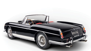 Ferrari 400 Superamerica noire 3/4 arrière gauche