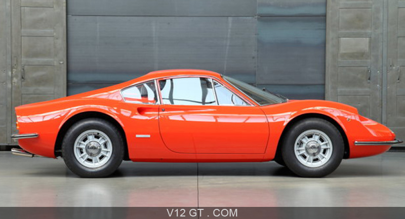 Construction de carrosserie Ferrari-Dino-206-GT-rouge-profil_zoom
