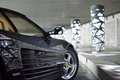Ferrari Testarossa noir prises d'air latérales