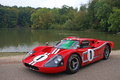 Ford GT40 MkIV rouge 3/4 avant gauche