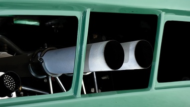 Ford GT40 roadster prototype, vert, 1965, détail echappement