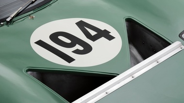 Ford GT40 roadster prototype, vert, 1965, détail écopes + numero