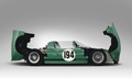 Ford GT40 roadster prototype, vert, 1965, profil drt ouvert