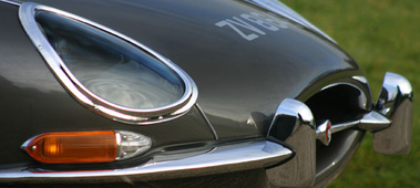 JAGUAR E-TYPE 3.8 roadster noire nez