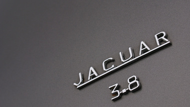 Jaguar MkII 3.8 anthracite logo coffre