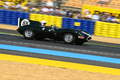 Jaguar Type D vert Le Mans Classic 2008 filé