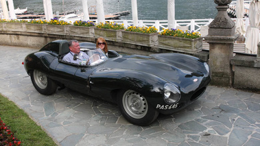 Jaguar Type D vert Villa d'Este 2009 3/4 avant droit