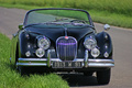 Jaguar XK150 Roadster noir route Arpajon face avant