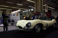 Jaguar XKSS blanc Retromobile 2009 3/4 avant gauche 2