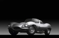 Jaguar XKSS gris 3/4 avant gauche