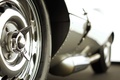 Jaguar XKSS gris papillon de roue