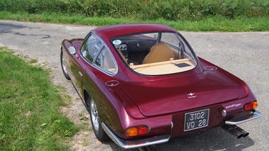 Lamborghini 350 GT bordeaux 3/4 arrière gauche