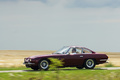 Lamborghini 350 GT bordeaux 3/4 avant gauche filé