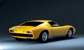 Lamborghini Miura jaune 3/4 arrière droit