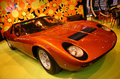 Lamborghini Miura P400 orange Retromobile 2008 3/4 avant droit 2