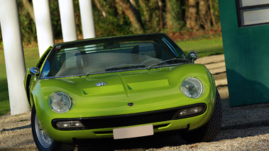 Lamborghini Miura SVJ Spider Vert Citron face avant 