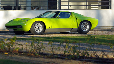 Lamborghini Miura SVJ Vert Citron profil