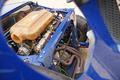 Lancia Stratos Gr.4 bleu Bruxelles moteur